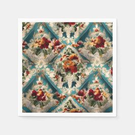 Servilleta De Papel Patrón sinusal floral italiano