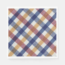 Servilleta De Papel Patrón Tartán multicolor