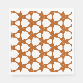 Servilleta De Papel Patrón triangular naranja