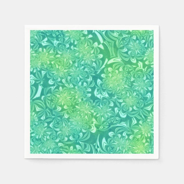 Servilleta De Papel Patrón tropical (Anverso)