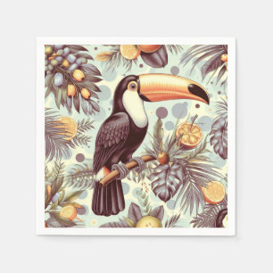 Servilleta De Papel Patrón Tropical Turco Vintage