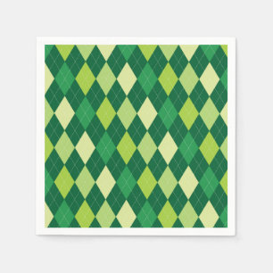 Servilleta De Papel Patrón verde