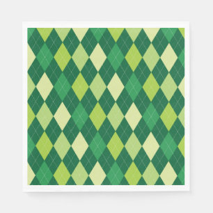 Servilleta De Papel Patrón verde