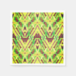 Servilleta De Papel Patrón verde y marrón