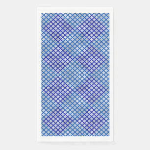 Servilleta De Papel Patrón verificador diagonal Azul 02.w LGrey BG
