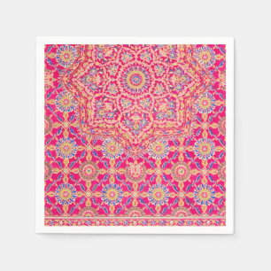 Servilleta De Papel Patrón vintage de bordado indio