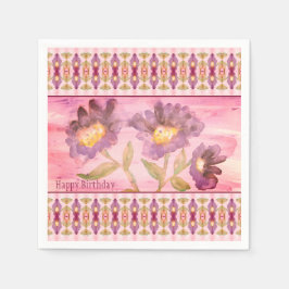 Servilleta De Papel Patrón Y Floral