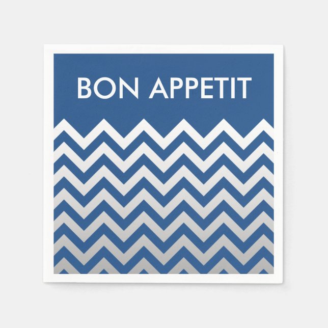 Servilleta De Papel Patrón ZIGZAG - gradientes grises + tu trasero. (Anverso)