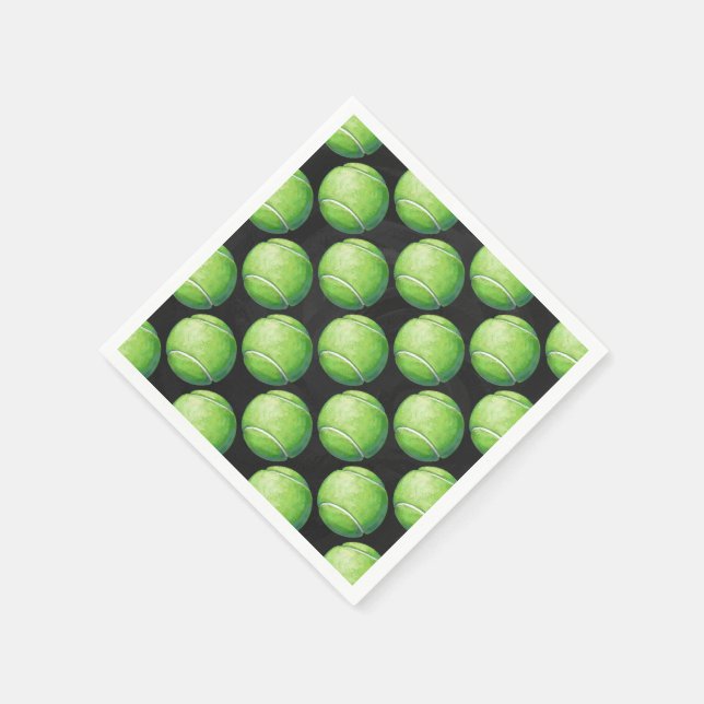 Servilleta De Papel Patrones de bolas de tenis (Borde)