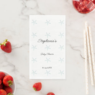 Servilleta De Papel Patrones de estrellas Baby Shower Boy Chica 2023
