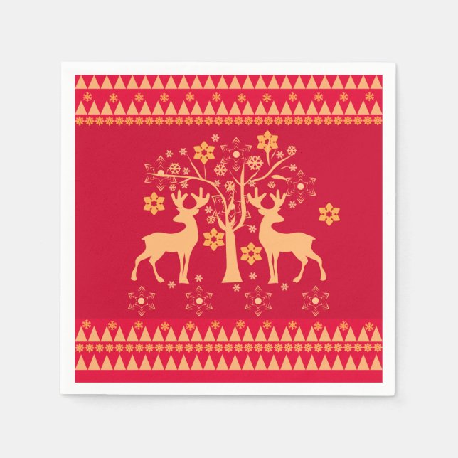 Servilleta De Papel patrones de navidad (Anverso)