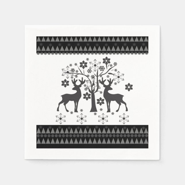 Servilleta De Papel patrones de navidad (Anverso)