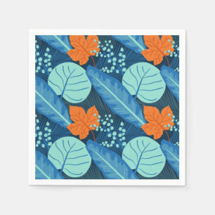 Servilleta De Papel Patrones tropicales planta de arte planta de vida 
