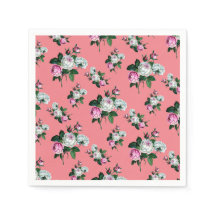 Patrulla de rosas blancas rosadas chic de Shabby