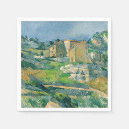 Servilleta De Papel Paul Cezanne - Casas en Provenza, Valle de Riaux