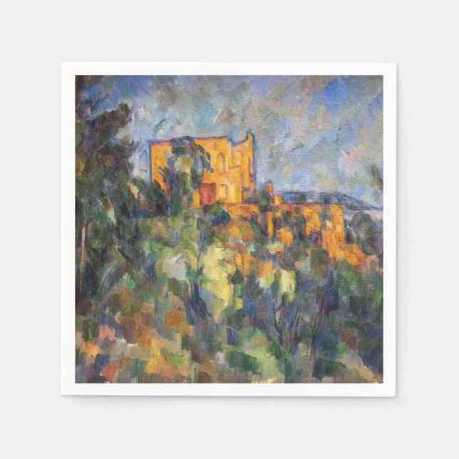 Servilleta De Papel Paul Cezanne - Castillo Negro (Anverso)