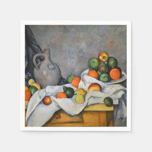 Servilleta De Papel Paul Cezanne - Cortina, Jarra y Frutero