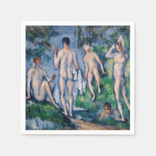 Servilleta De Papel Paul Cezanne - Grupo de Bañistas