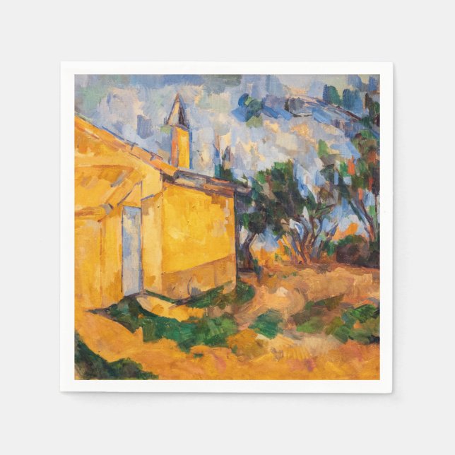 Servilleta De Papel Paul Cezanne - Le Cabanon de Jourdan (Anverso)
