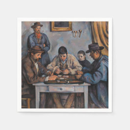 Servilleta De Papel Paul Cezanne - Los jugadores de cartas