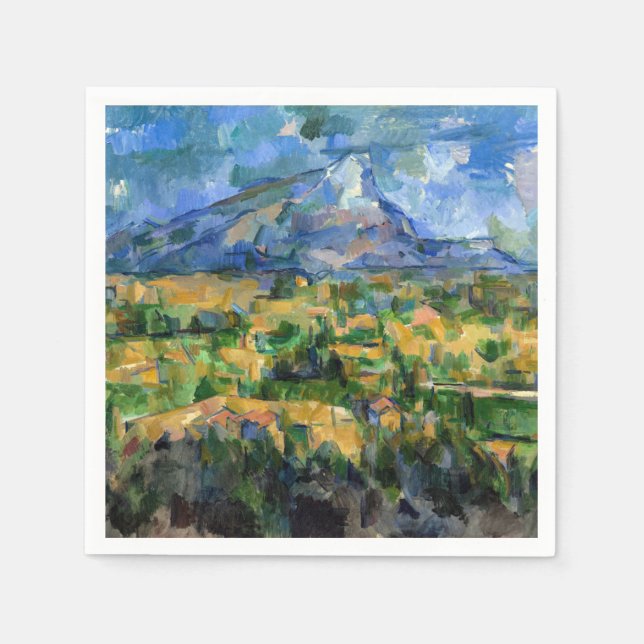 Servilleta De Papel Paul Cezanne - Mont Sainte-Victoire (Anverso)