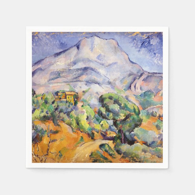 Servilleta De Papel Paul Cezanne - Mont Sainte-Victoire, Tholonet Road (Anverso)