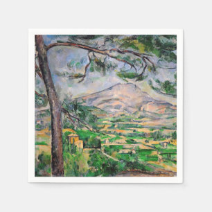 Servilleta De Papel Paul Cezanne - Mont Sainte-Victoire y gran pino
