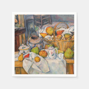 Servilleta De Papel Paul Cezanne - Naturaleza muerta con cesta