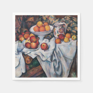 Servilleta De Papel Paul Cezanne - Todavía vida, manzanas y Naranjas