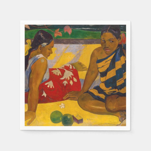 Servilleta De Papel Paul Gauguin - Mujeres Tahitianas / Parau Api (Anverso)