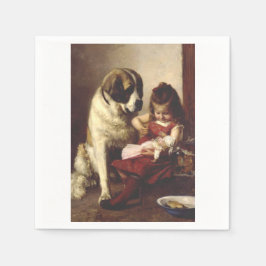 Servilleta De Papel Paul Hermann Wagner: Mejores amigos Arte Victorian