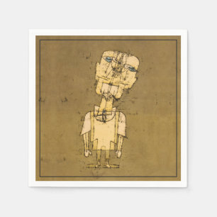 Servilleta De Papel Paul Klee Fantasma de un Genio Arte Abstracto Vint