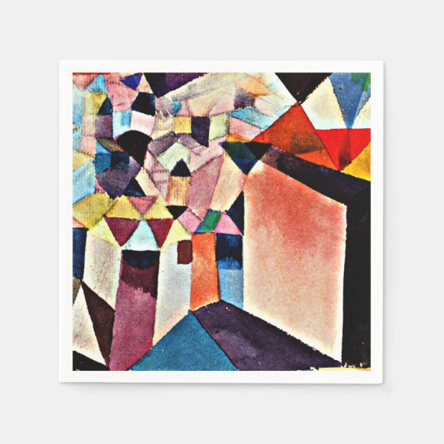 Servilleta De Papel Paul Klee, Insight to a City, (Anverso)