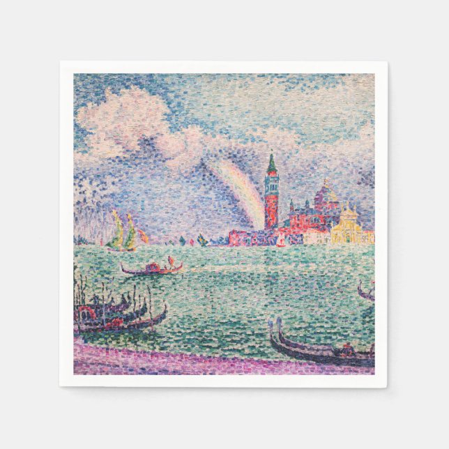 Servilleta De Papel Paul Signac - Arcoiris, Venecia (Anverso)