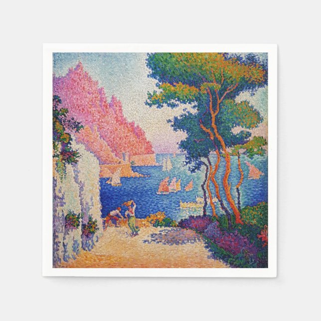 Servilleta De Papel Paul Signac - Cabo de Noli (Anverso)