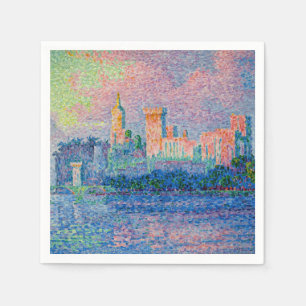 Servilleta De Papel Paul Signac - El Palacio Papal, Aviñón