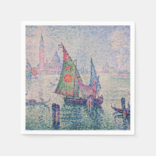Servilleta De Papel Paul Signac - La vela verde (Anverso)