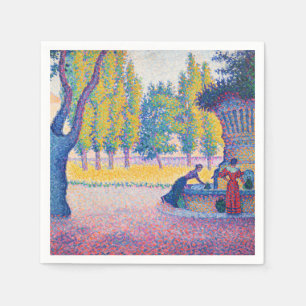 Servilleta De Papel Paul Signac - Saint-Tropez, Fontaine des Lices