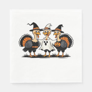 Servilleta De Papel Pavo de Halloween Boo, Pavo de Acción de Gracias,