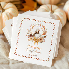 Servilleta De Papel Pavo Tonto Otoño Rústico Agradecimiento para baby