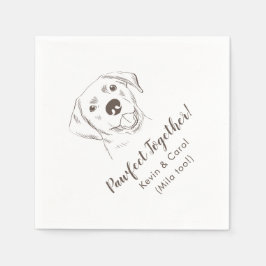 Servilleta De Papel Pawfect Together Labrador Boda Napkins