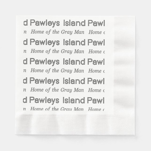 Servilleta De Papel Pawleys Island Gray Man (Anverso)