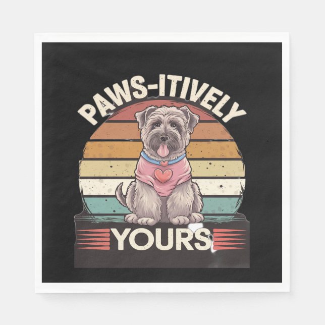 Servilleta De Papel Paws-itive Yours Dog (Anverso)