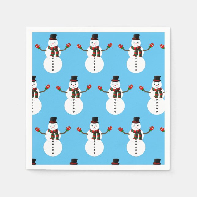 Servilleta De Papel pax the snowman  (Anverso)