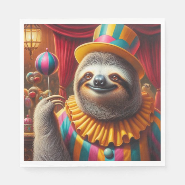 Servilleta De Papel Payaso eslovaco (Anverso)