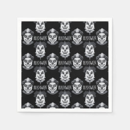 Servilleta De Papel Payasos espeluznantes asustan la fiesta de Hallowe