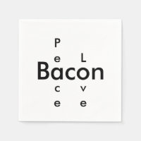paz amor bacon napkins