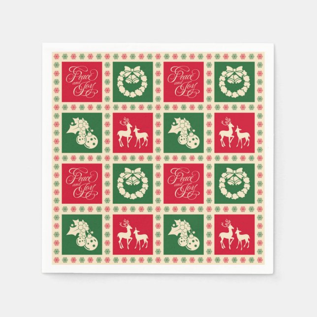 Servilleta De Papel Paz y alegría (Anverso)