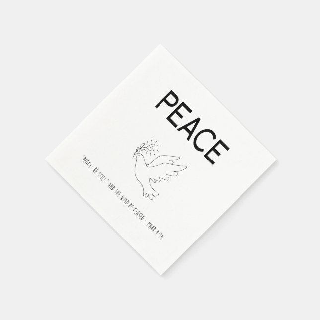 Servilleta De Papel Peace be still bird flying (Borde)