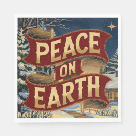 Servilleta De Papel Peace Christmas Napkin